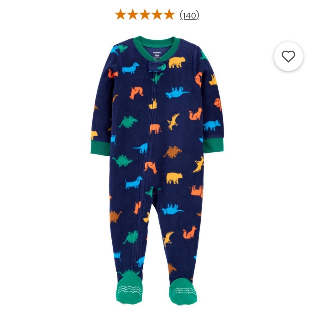NWT Dinosaur Footie Pajamas